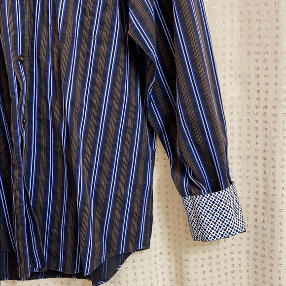Men’s Multicolor Striped Button Down - Picture 3 of 6